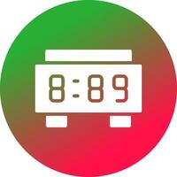 diseño de icono creativo de reloj digital vector