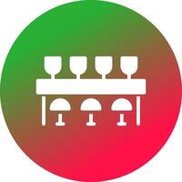 Bar Counter Creative Icon Design vector