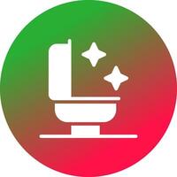 Bathroom Cleaning Creative Icon Design vector