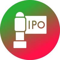 ipo creativo icono diseño vector