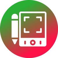 Pen Tablet Creative Icon Design vector