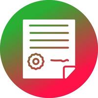 Contract Creative Icon Design vector