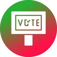 votar diseño de icono creativo vector