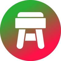 Stool Creative Icon Design vector