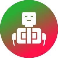 diseño de icono creativo robot vector