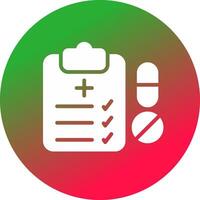 Medical Prescription Creative Icon Design vector