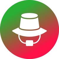 diseño de icono creativo de sombrero vector