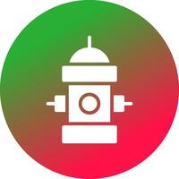 Fire Hydrant Creative Icon Design vector