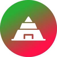 Pyramid Creative Icon Design vector