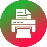Printer Creative Icon Design vector