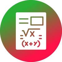 Maths Creative Icon Design vector