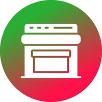 diseño de icono creativo de horno vector