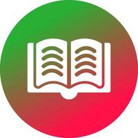 Open Book Creative Icon Design vector