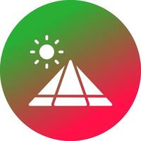 Pyramid Creative Icon Design vector