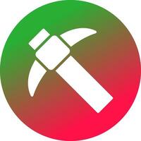 Pickaxe Creative Icon Design vector