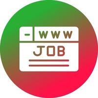 Job Search Creative Icon Design vector