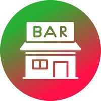 Bar Creative Icon Design vector