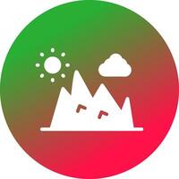 diseño de icono creativo de montaña vector