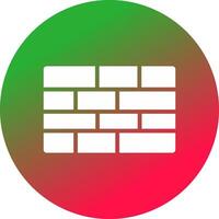Brick Wall Creative Icon Design vector