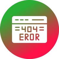 404 Error Creative Icon Design vector