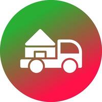 Moving Truck Creative Icon Design vector