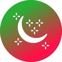 New Moon Creative Icon Design vector