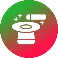 Glyph Gradient Circle Design vector
