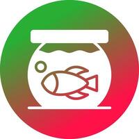 Fish Bowl Creative Icon Design vector