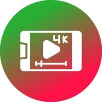 Video Streaming Creative Icon Design vector