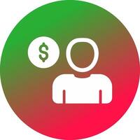 Thinking Money Creative Icon Design vector