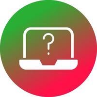 Question Mark Creative Icon Design vector