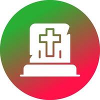 Gravestone Creative Icon Design vector