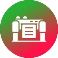 diseño de icono creativo de plotter vector