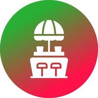 Beach Bar Creative Icon Design vector