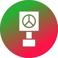 Peace Sign Creative Icon Design vector