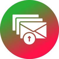 Email Blasts Creative Icon Design vector