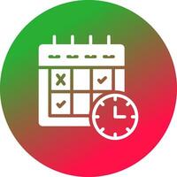 Schedule Creative Icon Design vector