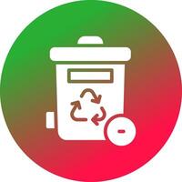 Trash Bin Creative Icon Design vector