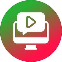 Video Tutorial Creative Icon Design vector