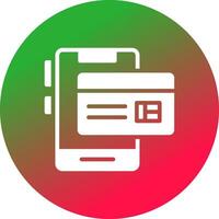 Online Payment Creative Icon Design vector