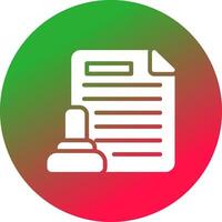 Legal Document Creative Icon Design vector