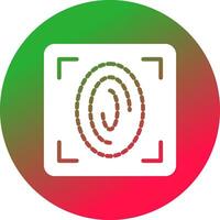 Fingerprint Scan Creative Icon Design vector