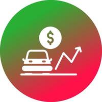 Car Loan Rates Creative Icon Design vector