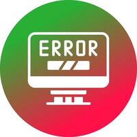 Error Creative Icon Design vector