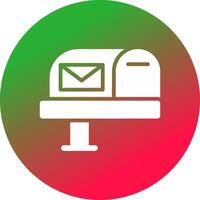 Mail Box Creative Icon Design vector