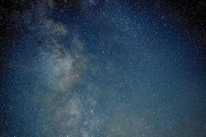 Milky way galaxy stars space dust in the universe, Long exposure photograph, with grain. photo