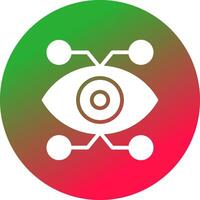 Glyph Gradient Circle Design vector