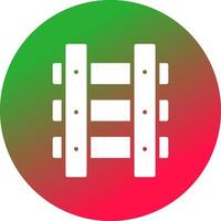 Train Tracks Creative Icon Design vector