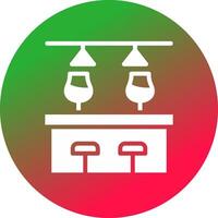 Bar Counter Creative Icon Design vector