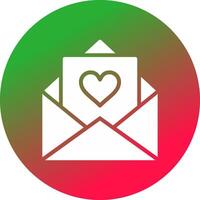 diseño de icono creativo de carta de amor vector